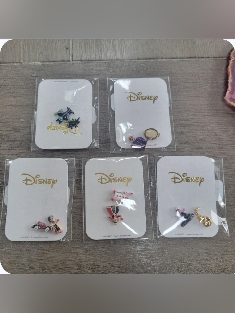 VHTF Origami Owl Disney Villains Complete Set Sold Out Cruella Evil Queen Charm